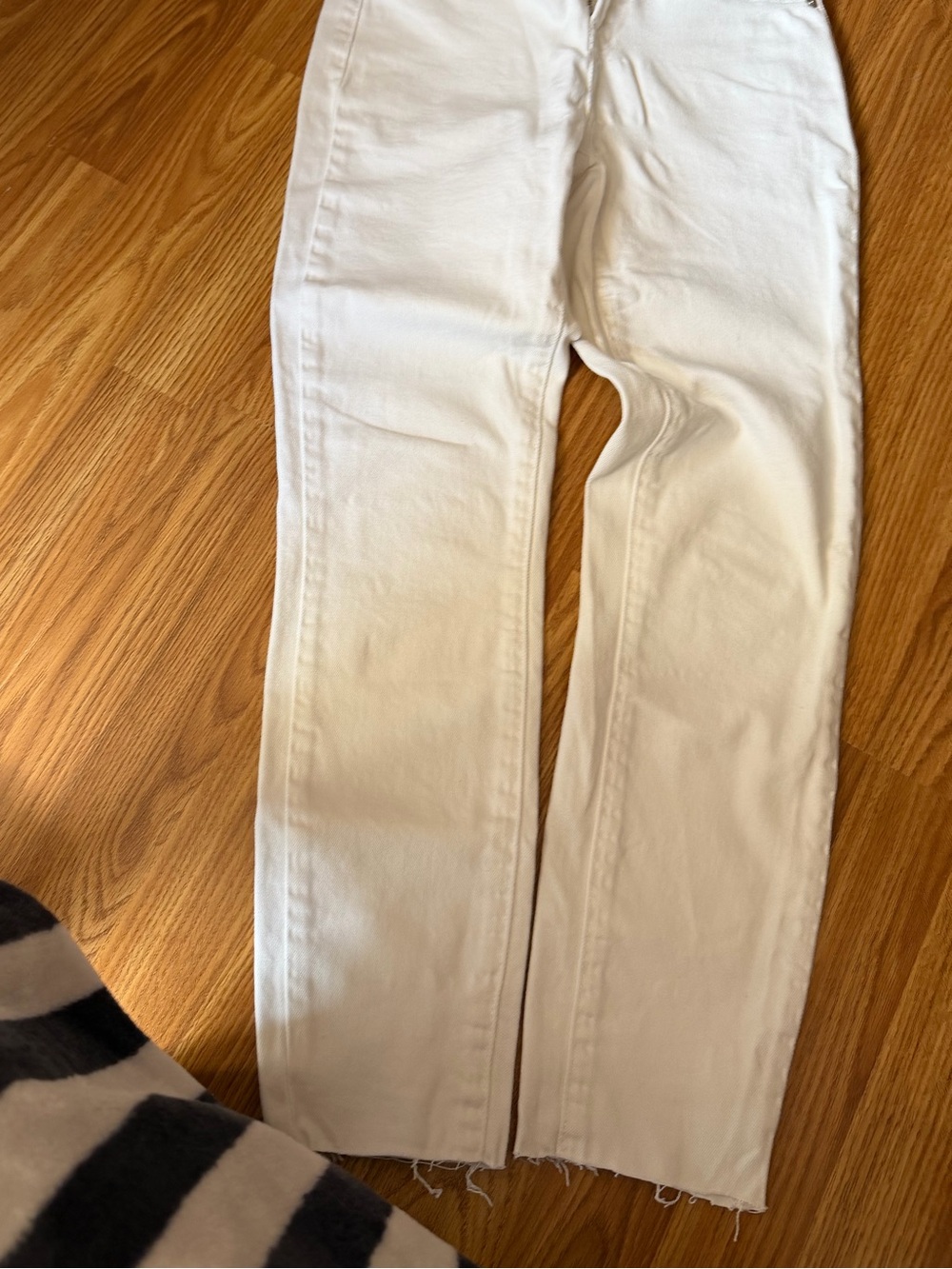 Blank NYC White Straight-Leg Jeans